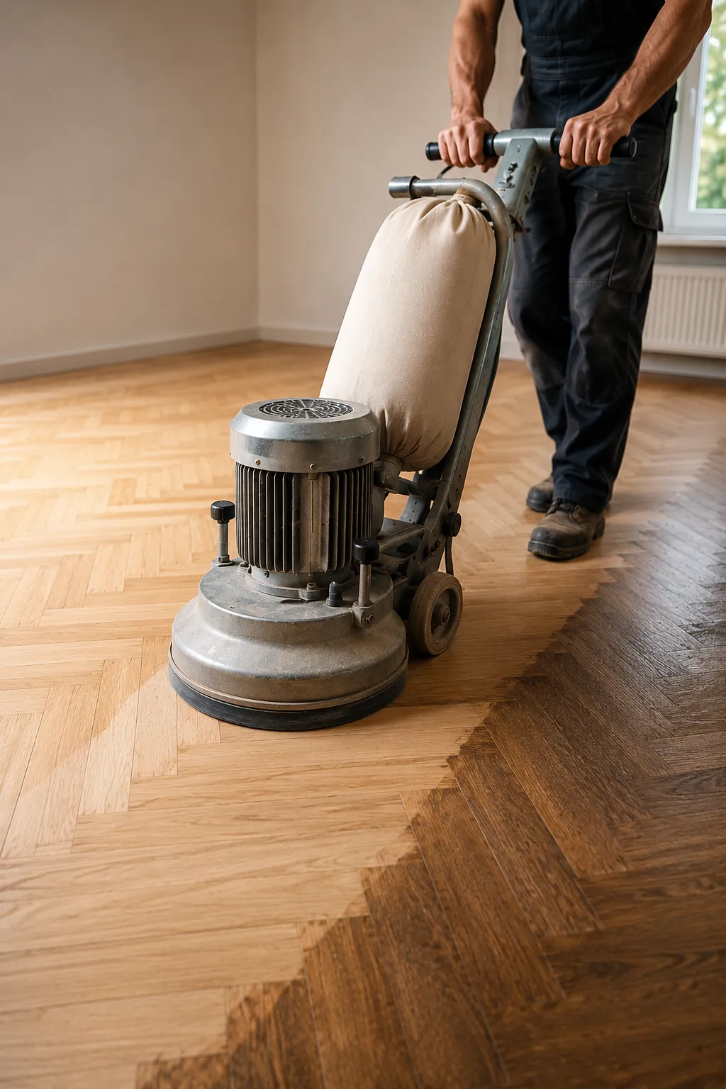 Ponçage parquet Uccle